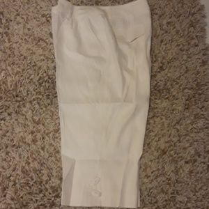 White Crop Pants